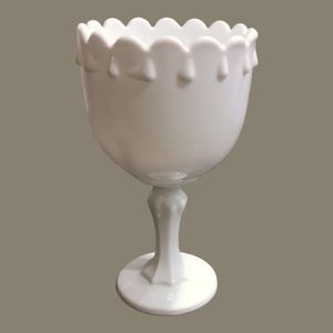 White milk Indian teardrop Goblet planter